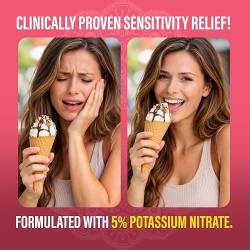 GuruNanda Sensitive Toothpaste – 5% Potassium Nitrate for Tooth Sensitivity Relief, Nano Hydroxyapatite & White Turmeric for Happy Gums, Fluoride-Free, Natural Clove Mint, 4.2 oz thumbnail 2