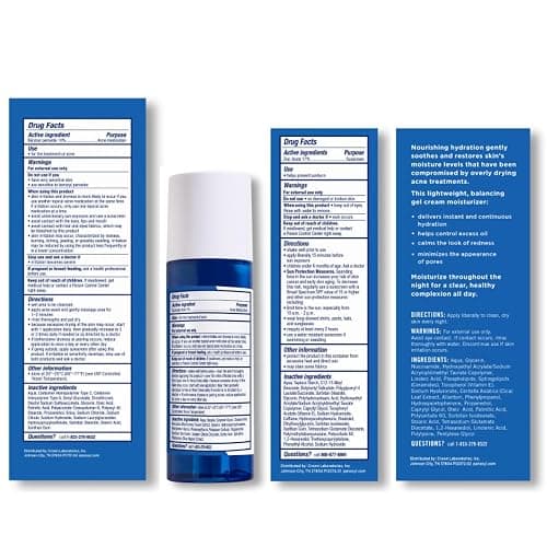 PanOxyl Complete Cleanse, Manage & Moisturize Bundle - Acne Foaming Wash Benzoyl Peroxide 10%, PM Balancing Repair Moisturizer, AM Oil Control Moisturizer & Clarifying Exfoliant with 2% Salicylic Acid thumbnail 2
