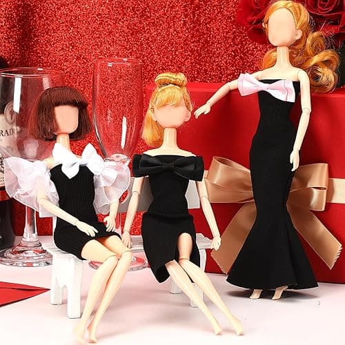 UPINS 4 Pcs Doll Clothes Girls Doll Accessories for 11.5 Inch Doll Include Summer Dress Regular Outfit Doll Clothing Girl Birthday Gift thumbnail 3