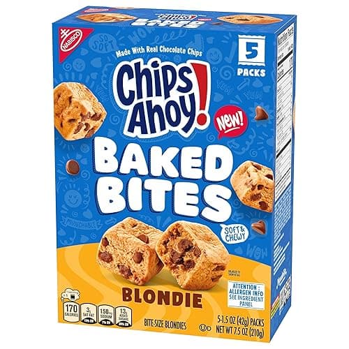 CHIPS AHOY! Baked Bites, Blondie, 5-1.5 oz Snack Packs (5 Bites per Pack) thumbnail 10