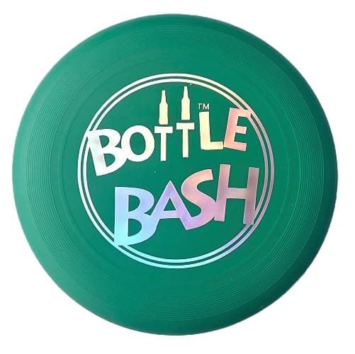 Bottle Bash Outdoor Flying Disc Game Set – Frisbee Toss Backyard and Beach Game for Family, Adult & Kids - Beersbee & Polish Horseshoes thumbnail 2