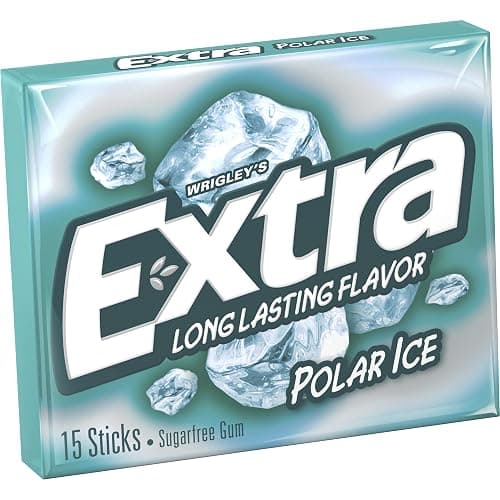 EXTRA Gum Polar Ice, Sugarfree Mint Chewing Gum Bulk Pack, 15 Count, 3 Pack | Long Lasting Strong Icy Mint Flavor for Fresh Breath, Individually Wrapped Packs for Sharing, Great for School, Work, Travel thumbnail 4