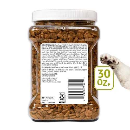 Purina Friskies Party Mix Morning Munch Crunch Egg, Bacon and Cheese Flavors Cat Treats - 30 oz Canister thumbnail 10