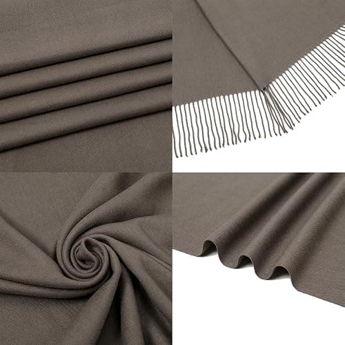 RIIQIICHY Women's Scarf Pashmina Shawls and Wraps for Evening Dress Bridesmaid Wedding Bridal Winter Warm Long Large Scarves thumbnail 5