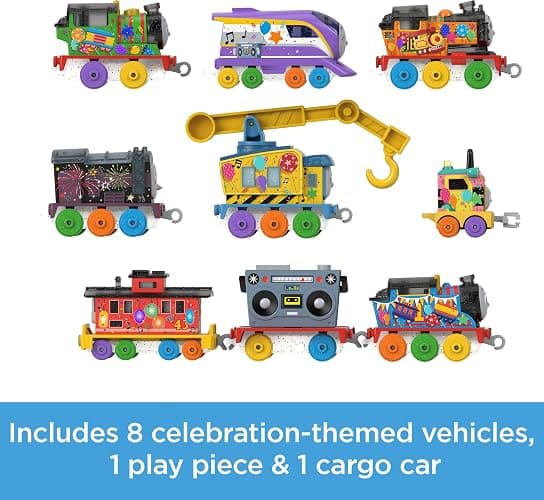 Thomas & Friends Toy Trains Gift Set Thomas’ 7 Days of Surprises, 10-Piece Diecast Vehicles with Cargo for Kids Ages 3+ Years (Amazon Exclusive) thumbnail 5
