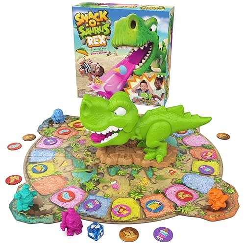 Spin Master Games, Snack-O-Saurus Rex, Interactive Dinosaur Toy for Kids, Board Games for Family Night, 2-4 Players, for Ages 5 & Up - Image 1