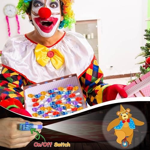 36Pcs Carnival LED Finger Lights Circus Party Favors Glow in the Dark Light Up Finger Lights Carnival Themed Toys Bulk for Halloween Birthday Party Goodie Bag Stuffer Birthday Gifts Classroom Prize thumbnail 5