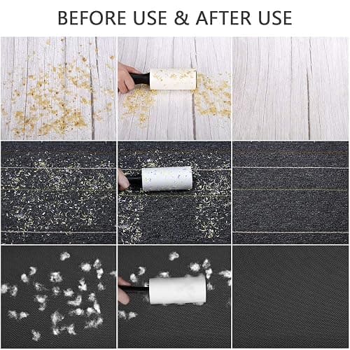 480 Sheet Extra Sticky Lint Roller - Pet Hair Remover for Clothes - 4 Handles + 8 Refills Pack thumbnail 4