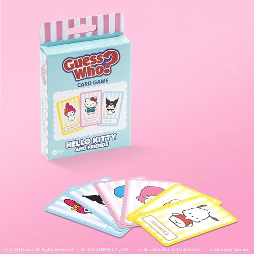Guess WHO? Card Game: Hello Kitty and Friends, Featuring 20 Characters, My Melody, Kuromi, Badtz-Maru and More, Family Friendly Deduction Game, Officially Licensed Merchandise & Collectible thumbnail 4