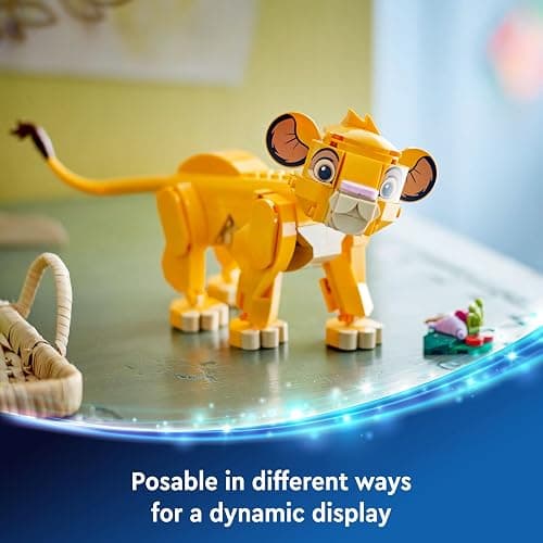 LEGO ǀ Disney Simba the Lion King Cub Building Toy for 6 Plus Year Old Girls & Boys, Construction Figure Playset, 1994 Movie Memorabilia Set, 30th Idea for Kids 43243 thumbnail 7