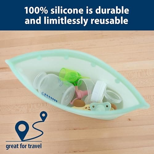 Dr. Brown's Microwave Steam Sterilizer Bag for Baby Bottles, Breast Pump Parts & Other Toddler Accessories, 100% Silicone, Reusable Sterilizing Bag thumbnail 2