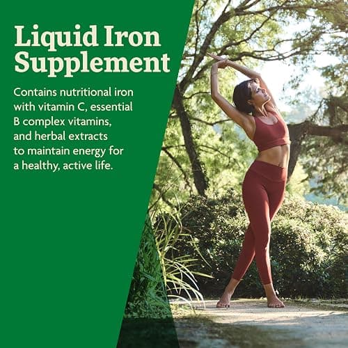 Floradix Iron & Herbs - Liquid Herbal Supplement for Energy Support - Iron Supplement with Vitamin C & Vitamin B Complex - for Men & Women - 8.5 fl oz thumbnail 4