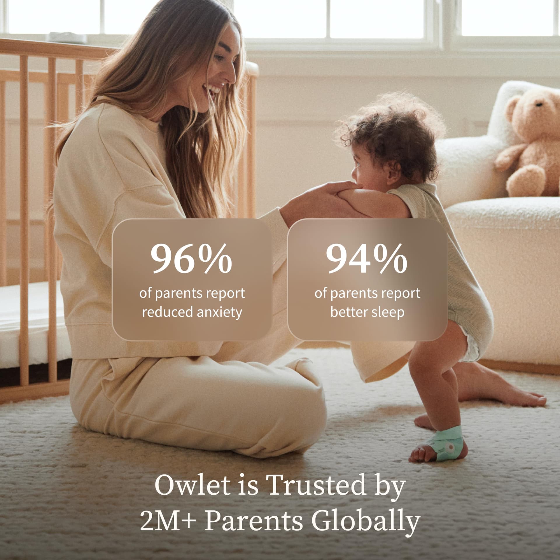 Owlet Dream Sock - AU, Medically-Certified Smart Baby Monitor, Sleep & Health Insights via App - Mint thumbnail 7