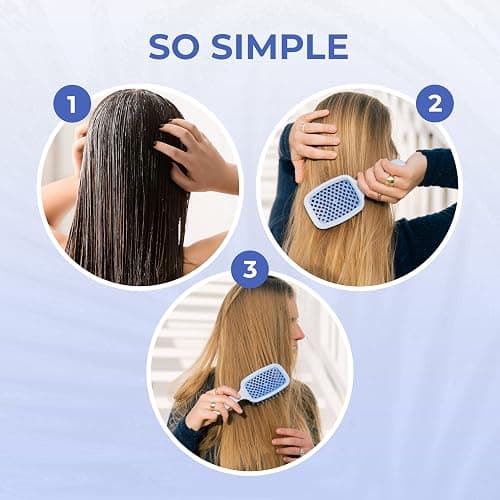FHI Heat UNbrush Detangling Brush for Pain-Free Brushing on All Wet or Dry Hair Types — Durable DuoFlex Anti-Static Bristles, Lightweight Handle, Vented Hair Brush thumbnail 8