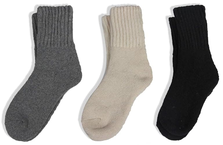 BomKinta Boot Socks for Women Winter Solid Thick Warm Socks Cozy Crew Socks Christmas Gift thumbnail 3