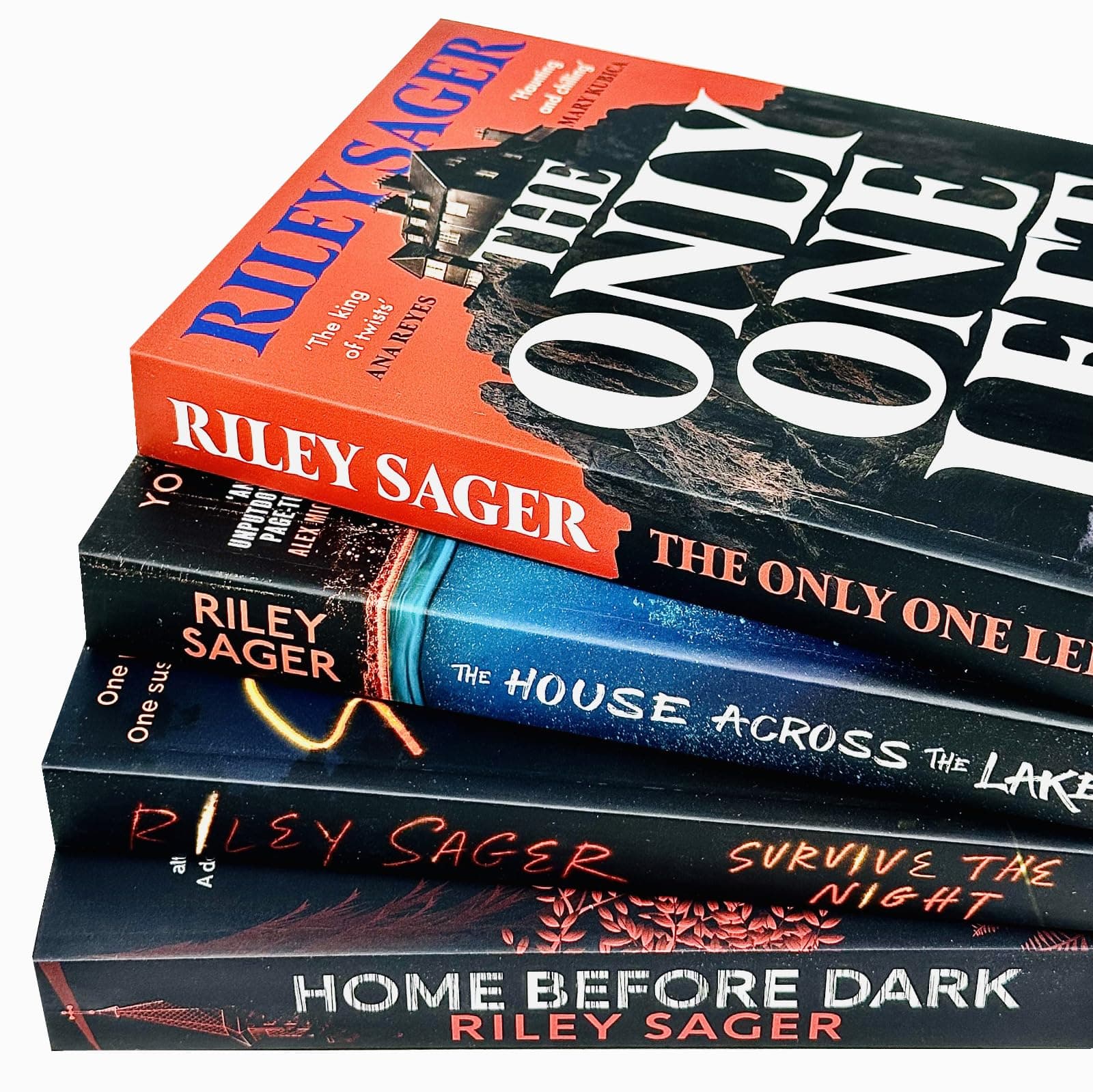 Riley Sager Collection 4 Books Set (Home Before Dark, Survive The Night, The House Across The Lake & [Hardcover] The Only One Left) thumbnail 3