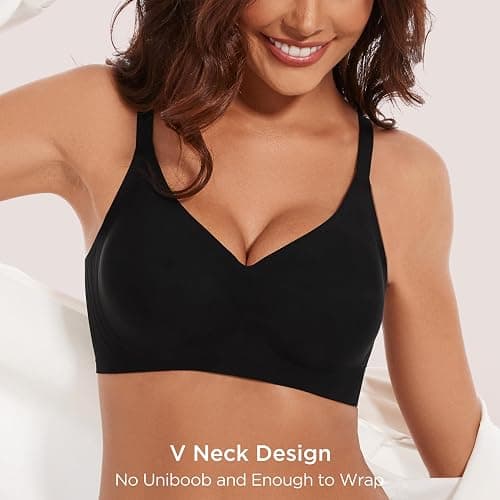 habibee Bra for Women No Underwire Comfort Seamless Bras Push Up Wireless Bras Full Coverage Bralettes, Bra Extender thumbnail 4