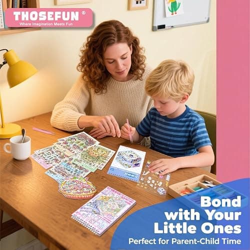 3D Sticker Scene Book for Adults & Kids, 20 DIY House Stickers Therapy - Make Your Own House Room Landscape Scenes Fun Gift Idea for Girls thumbnail 5