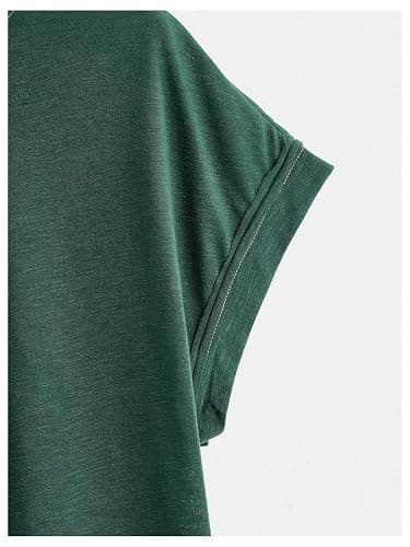 SOLY HUX Women Open Back Tops Workout Backless Tee Casual Athletic Shirts Short Sleeve Oversized Gym T Shirt thumbnail 5