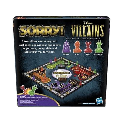 Hasbro Gaming Sorry! Board Game: Disney Villains Edition Kids Game, Family Games for Ages 6 and Up (Amazon Exclusive) - Green thumbnail 6