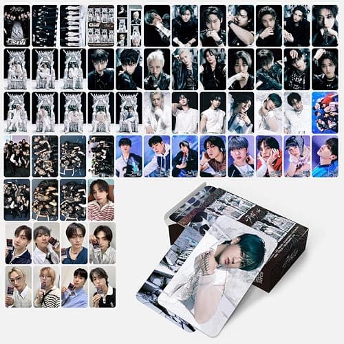 KPOPBP 60 PCS Giant Album Photocards Lomo Card Set with 32 PCS Stickers Pack, Kpop Gift Merch for SKZ Boys and Girls thumbnail 4