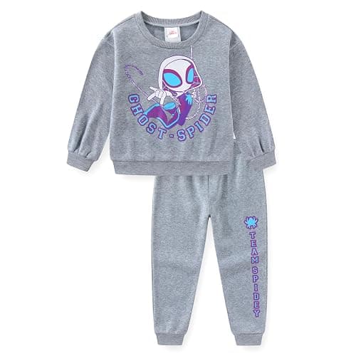 Marvel Spidey and His Amazing Friends Ghost Spider Girls Sweatshirt and Pants Set for Toddler and Big Kids - Image 1