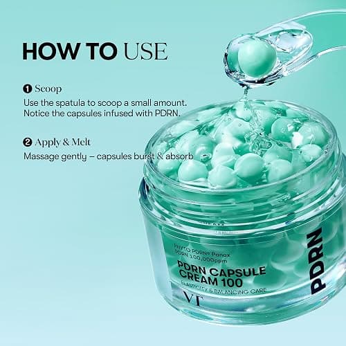 VT COSMETICS PDRN Capsule Cream 100, Hydrating Face Moisturizer with 100,000ppm PDRN, Hyaluronic Acid, 9 Peptides, Firming & Plumping Nourishing Cream, Korean Skin Care (1.69 fl. oz.) thumbnail 7