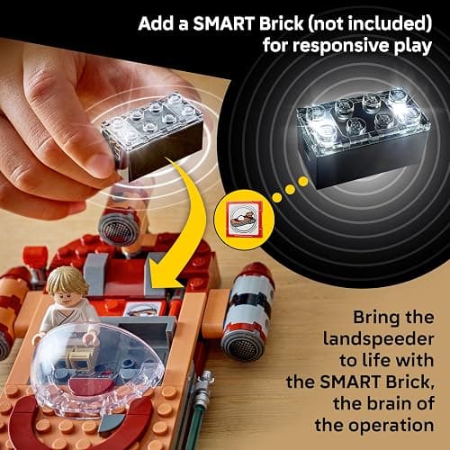 LEGO Star Wars SMART Play: Luke’s Landspeeder - Building Toy for Action Play - Compatible Set with a SMART Tag and 2 Minifigures - Gift for Boys, Girls and Kids Ages 6+ - 75420 thumbnail 6