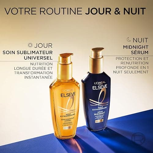 L'Oréal Paris - Elseve Huile Extraordinaire - Soin Sublimateur Universel Nourrissant Multi-Usages - Sans Rinçage - Enrichi en Huiles Rares de Marula & Camélia - Tous Types de Cheveux Secs - 100 ml thumbnail 7