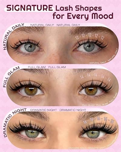 OKAYLOVE Manga Lash Clusters, LIRA 12mm Natural Anime Eyelash Clusters with Spikes, 80pcs CC Curl Fairy Individual Lashes Clear Band Wispy Cluster Eyelashes Extensions for Party, Cosplay thumbnail 2