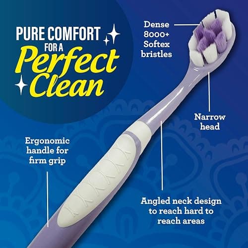 GuruNanda Butter On Gums Toothbrush, ADA Accepted, With 8000+ Ultra Soft Softex Bristles for Sensitive & Receding Gums, Perfect for Whiter Teeth, 6 Ct thumbnail 5