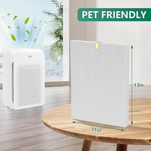 4 Pack C545 True HEPA Replacement Filter S Compatible with Winix C545, B151, P150, 9300 Air Purifier, Ture HPEA Filter S Only, Part number 1712-0096-00 thumbnail 2