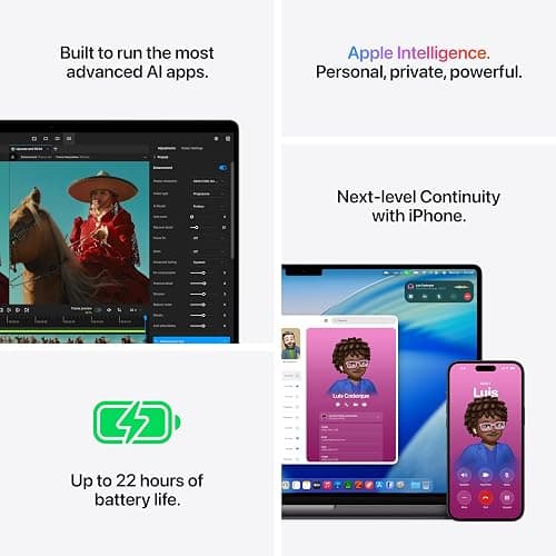 Apple 2026 MacBook Pro Laptop with Apple M5 Max chip with 18-core CPU and 40-core GPU: Built for AI, 16.2-inch Display, 48GB Unified Memory, 2TB SSD, Wi-Fi 7; Silver with AppleCare+ (3 years) thumbnail 5
