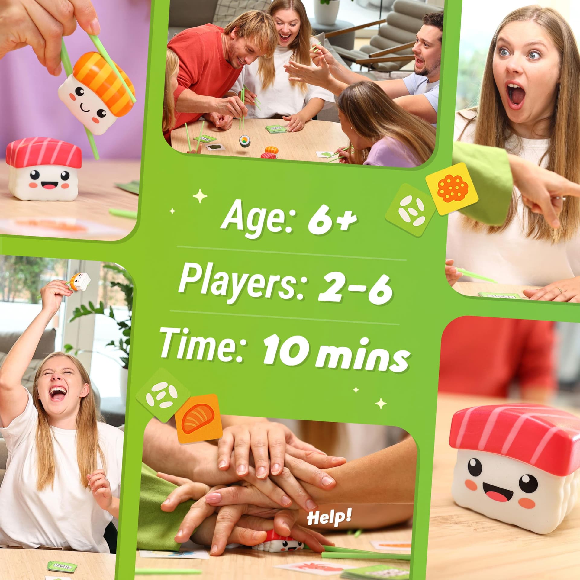 Super Sushi – Fun Family Board Game - Hilarious Party Matching Card Game for Kids, Teens & Adults thumbnail 6