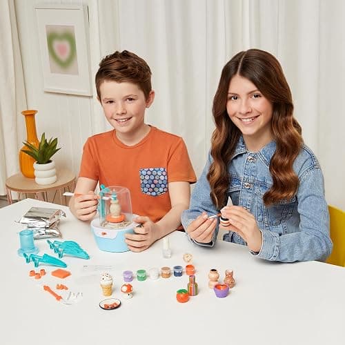Make It Real: Mini Pottery Studio Deluxe Set - DIY All-in-1 Sculpting Craft Kit, All Skill Levels, Miniature Clay Projects, Kids Girls & Tweens Age 8+ thumbnail 4