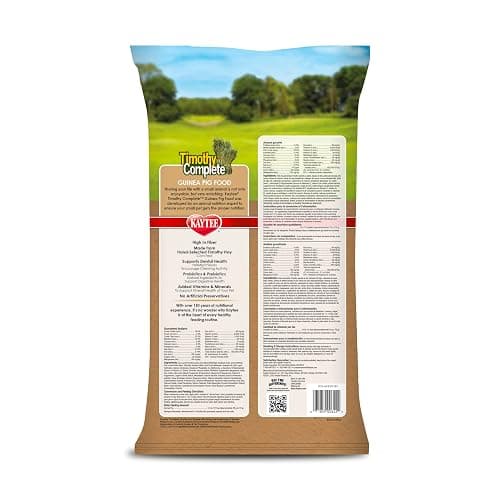 Kaytee Timothy Complete Guinea Pig Food with Timothy Hay, 9.5 Pounds | Supports digestion. Pelleted food for guinea pigs. guinea pig pellets, vitamin C, probiotics thumbnail 11