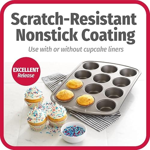 GoodCook Everyday Nonstick Steel Muffin Pan thumbnail 4