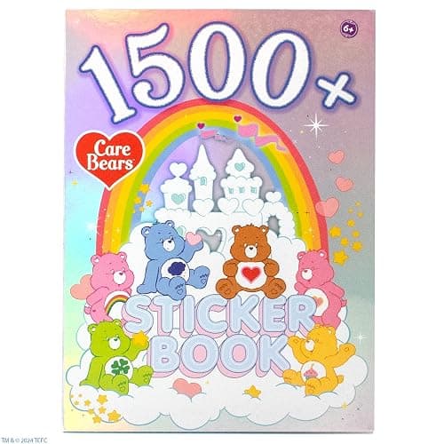 Care Bears Sticker Book, 1500 Cute Stickers for Scrapbooks, P/lanners, Features Letter, Laptops and Water Bottle for Kids Teens, School Supplies for Kids thumbnail 8
