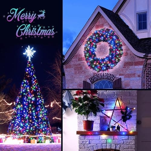 JMEXSUSS 2 Pack Multicolor Fairy Lights Battery Operated, Total 200 LED 66ft Indoor Christmas Twinkle Lights with Remote, 8 Modes Multicolor String Lights for Bedroom Wedding Birthday Party thumbnail 7