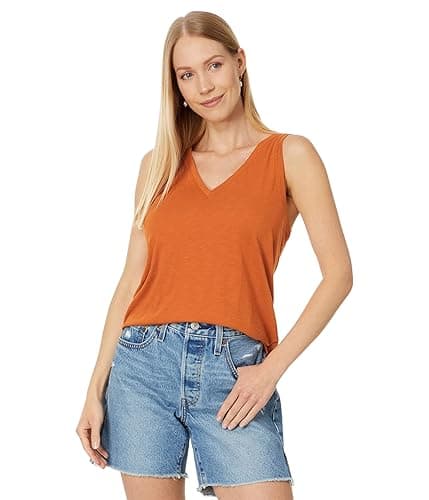 Whisper Cotton V-Neck Tank by Madewell