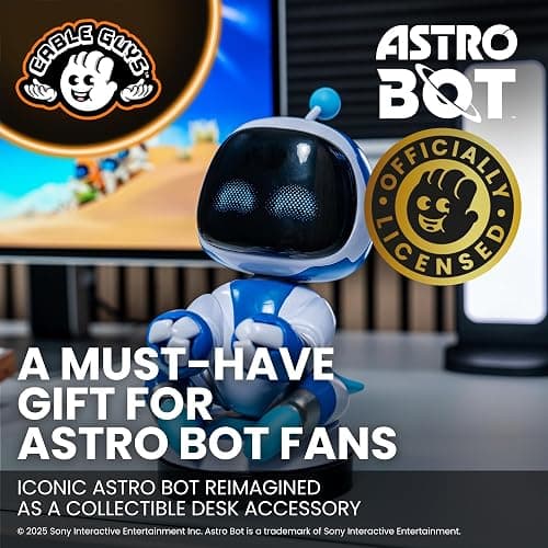 Cableguys Astro Bot Controller Holder & Phone Stand - Gaming Setup Accessories for Desk and Game Room, Controller Stand Compatible with Xbox, PlayStation & Most Standard Game Controllers thumbnail 5