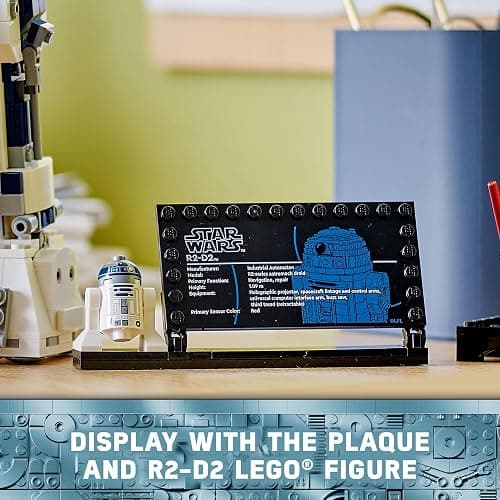 LEGO Star Wars R2-D2 Building Toy Set - Play or Display Star Wars Toy for Boys & Girls, Ages 10+ - Gift Ideas for Kids & Fans - Includes 25th Anniversary Darth Malak Minifigure - 75379 thumbnail 5