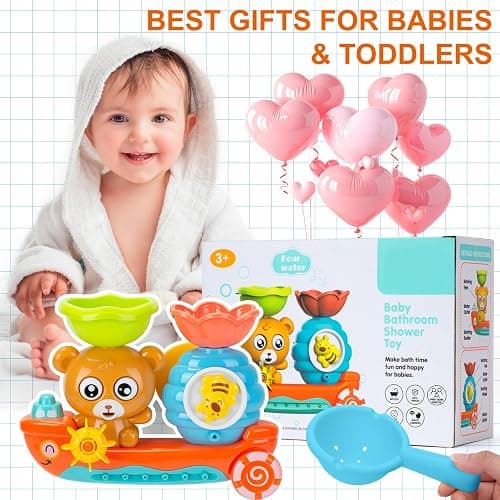 RILSO Badewannenspielzeug ab 1 2 3 4 Jahr,Badespielzeug ab 1 2 3 4 Jahr,Wasserspielzeug Kinder Spielzeug ab 1 2 3 Jahr mädchen junge,Badespielzeug Baby ab 6-18 Monate,Geschenk Mädchen Junge 1 2 3 Jahr thumbnail 7