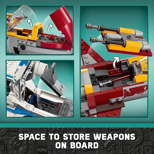 Lego Star Wars: Ahsoka New Republic E-Wing vs. Shin Hati’s Starfighter 75364 Star Wars Playset Based on The Ahsoka TV Series, Show Inspired Building Toy for Ahsoka Fans Featuring 5 Star Wars Figures thumbnail 5