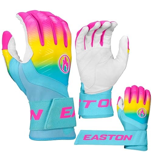 Easton | Walk-Off Ethos Locked-in Baseball Batting Gloves | Compression Wrist Strap | Youth Sizes | Multiple Colors - Image 1