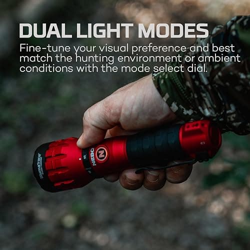 NEBO IllumaTrace Blood Tracker Flashlight | 180 Lumens, 3 Hour Run Time, Rechargeable Tracking Light for Big Game Hunters, Waterproof, High Grip Handle, White Light Mode, Includes USB Charging Cable thumbnail 4