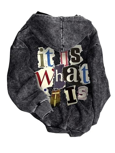 SOLY HUX Men's Zip Up Graphic Hooded Hip Hop Concert Hoodies | Sweatshirt Jacket, Street Daily, Fall, Streetwear, Outerwear Tops - Image 1
