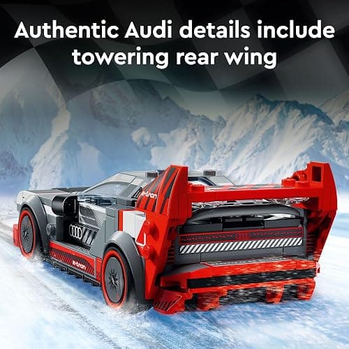 LEGO Speed Champions Audi S1 e-tron Quattro Race Car Toys - Building Toys for Kids, Boys & Girls, Ages 9+ - Design Details & 1 Minifigure - Car Model Kit Birthday Gift - 76921 thumbnail 4