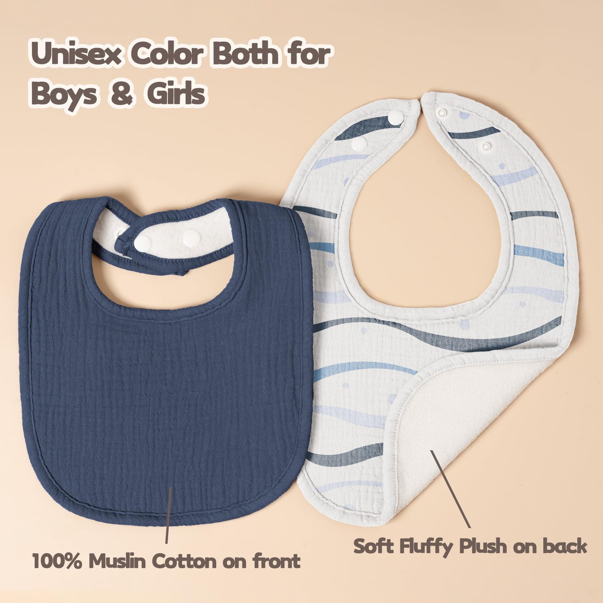 Muslin Baby Drool Bibs thumbnail 4