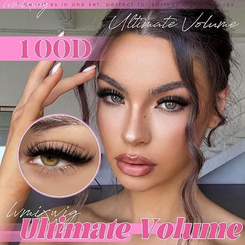 Lash Clusters Kit 1512PCS Volume Lash Extension Kit 60D+80D+100D Eyelash Clusters with 2 Lash Bond and Seal+1 Remover+1 Tweezers Wispy Individual Lashes 8-16MM D Curly Cluster Lashes Bulk Packs thumbnail 6